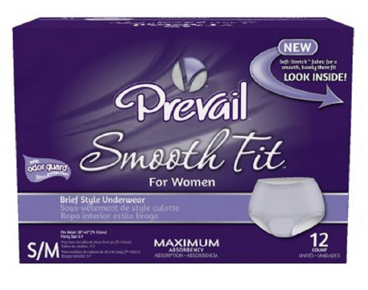 Prevail SmoothFit Small/Medium 1500ml 70-100cm (Packet 12)