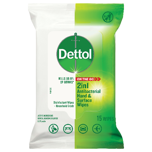 Dettol 2 in 1 Anti Bacterial Wipes