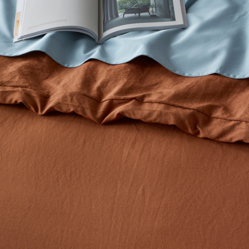 Staydry Quilt Cover Set Rust