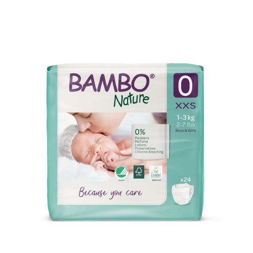 Nappy Bamboo Nature Size 1 (2-4kg)