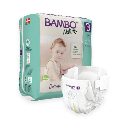 Nappy Bamboo Nature Size 1 (2-4kg)