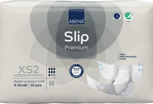 ABENA Slip Xs2 Prem Grey 1400Ml 50-60Cm (Packet 32)(Sa43054)