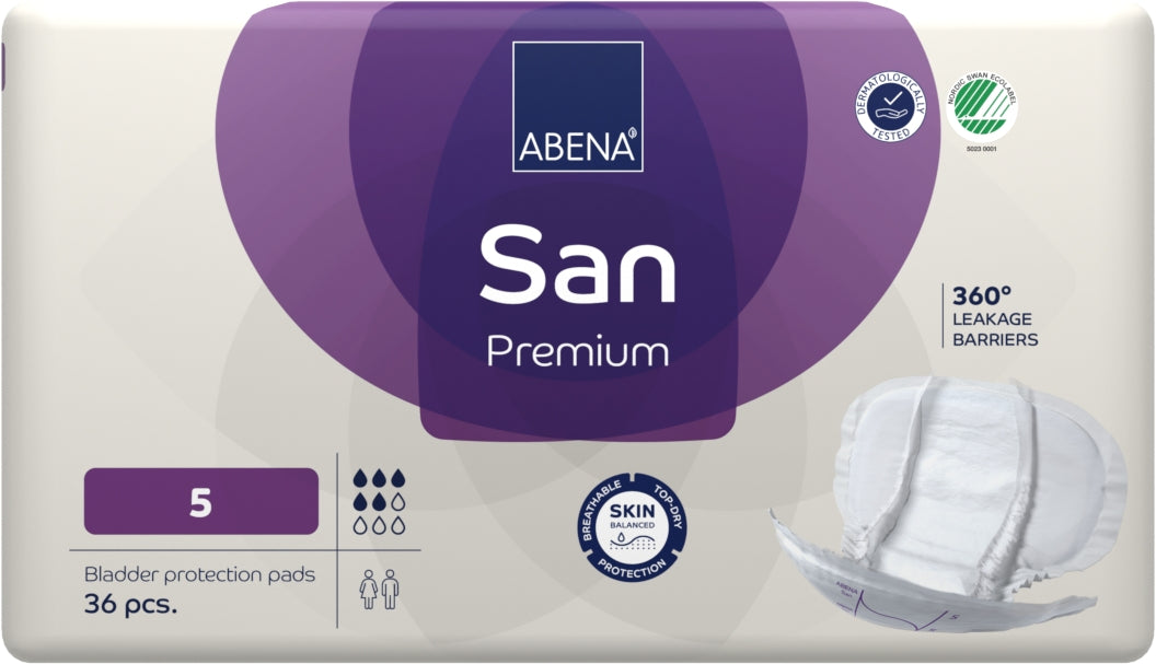 ABENA San 5 Prem Purple 1200Ml (Packet 36)(Sa9374)