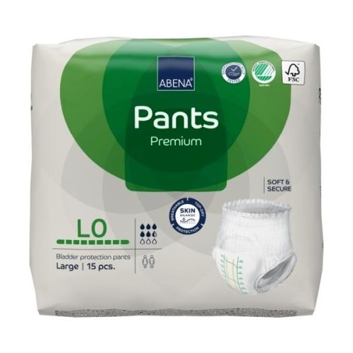 Abena Pants L0 Green 900Ml 100-145Cm (Packet 15)(Abe1000016665)