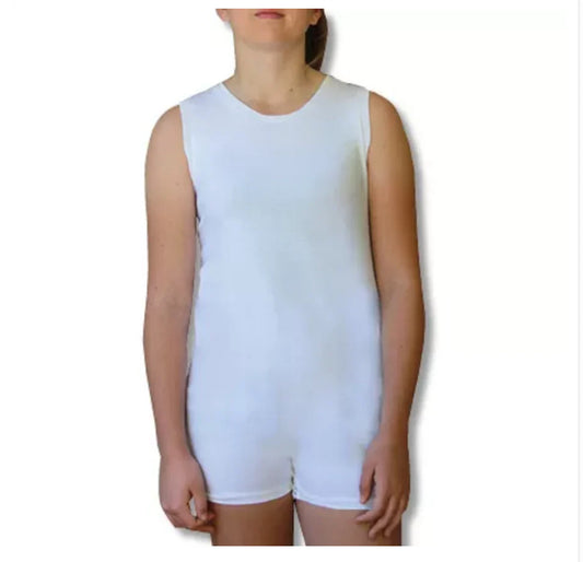 White Sleeveless Bodysuit  |  Wonsie