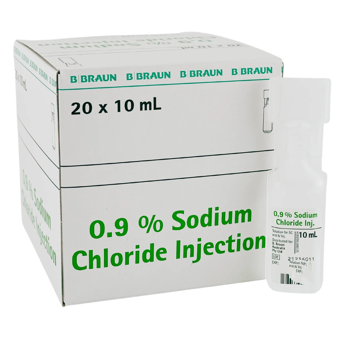 Sodium Chloride 0.9% (Saline) Ampoule 10ml (Box 20)