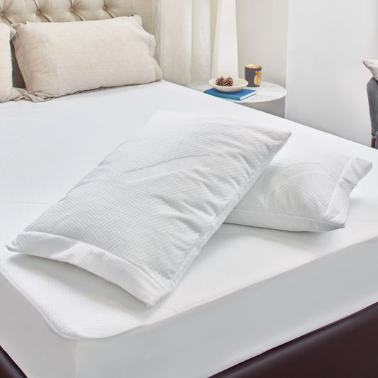 Protect-A-Bed Impression TENCEL™ Jacquard Fitted Waterproof Pillow Protectors - Absorption 560 ml