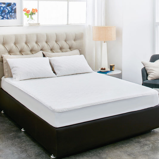 Protect-A-Bed Quillette Cotton Quilted Fitted Waterproof Mattress Protectors - Absorption 3100 ml