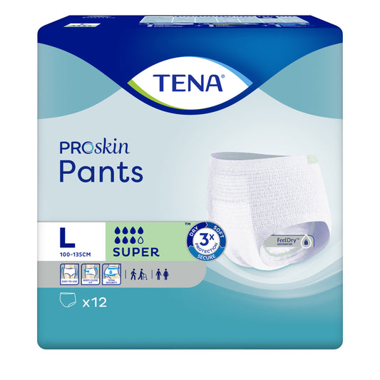 Tena Pants Super Large PROskin 100-135cm (Packet 12)