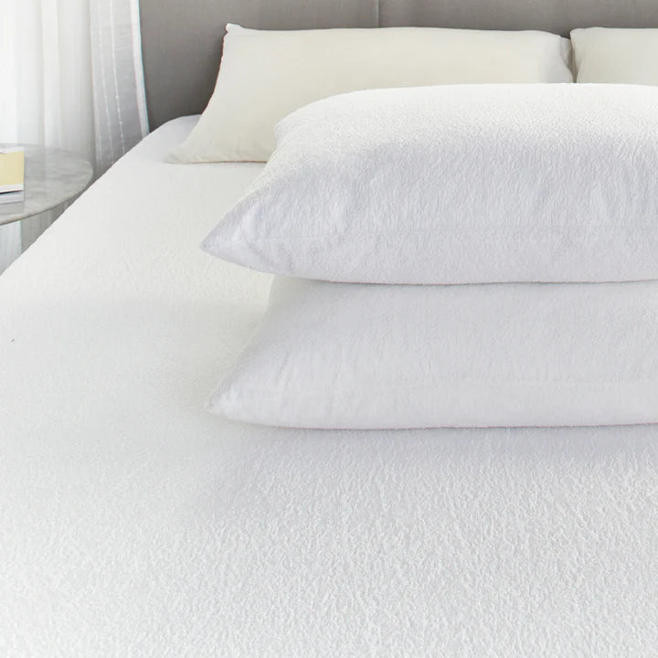 Protect a Bed Comfortshield Deluxe Cotton Terry Fitted Waterproof Pillow Protectors Standard