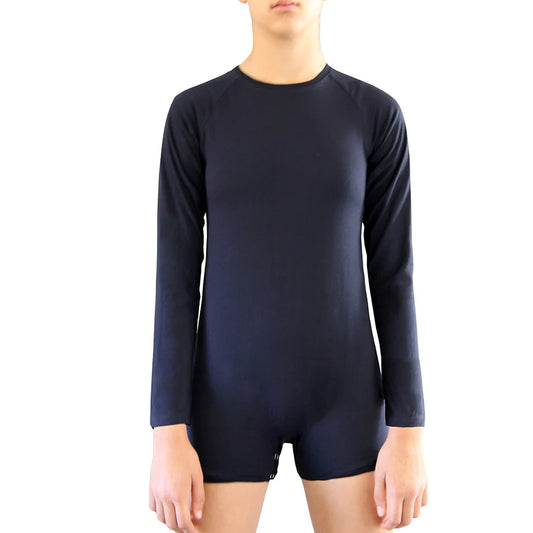 Navy Long Sleeve Bodysuit  |  Wonsie