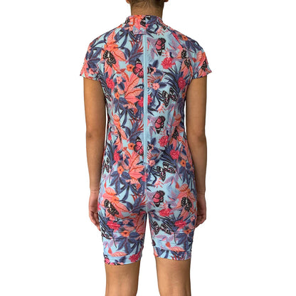 Back Zip Tropical Butterfly swimsuit  |  Wonsie