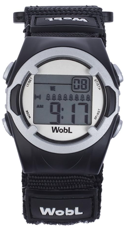 WoBL Vibrating Alarm Watch - Black