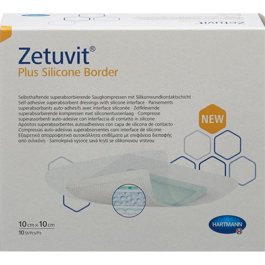 Zetuvit Plus Sil Border (Packet 10)