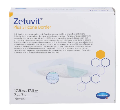 Zetuvit Plus Sil Border (Packet 10)