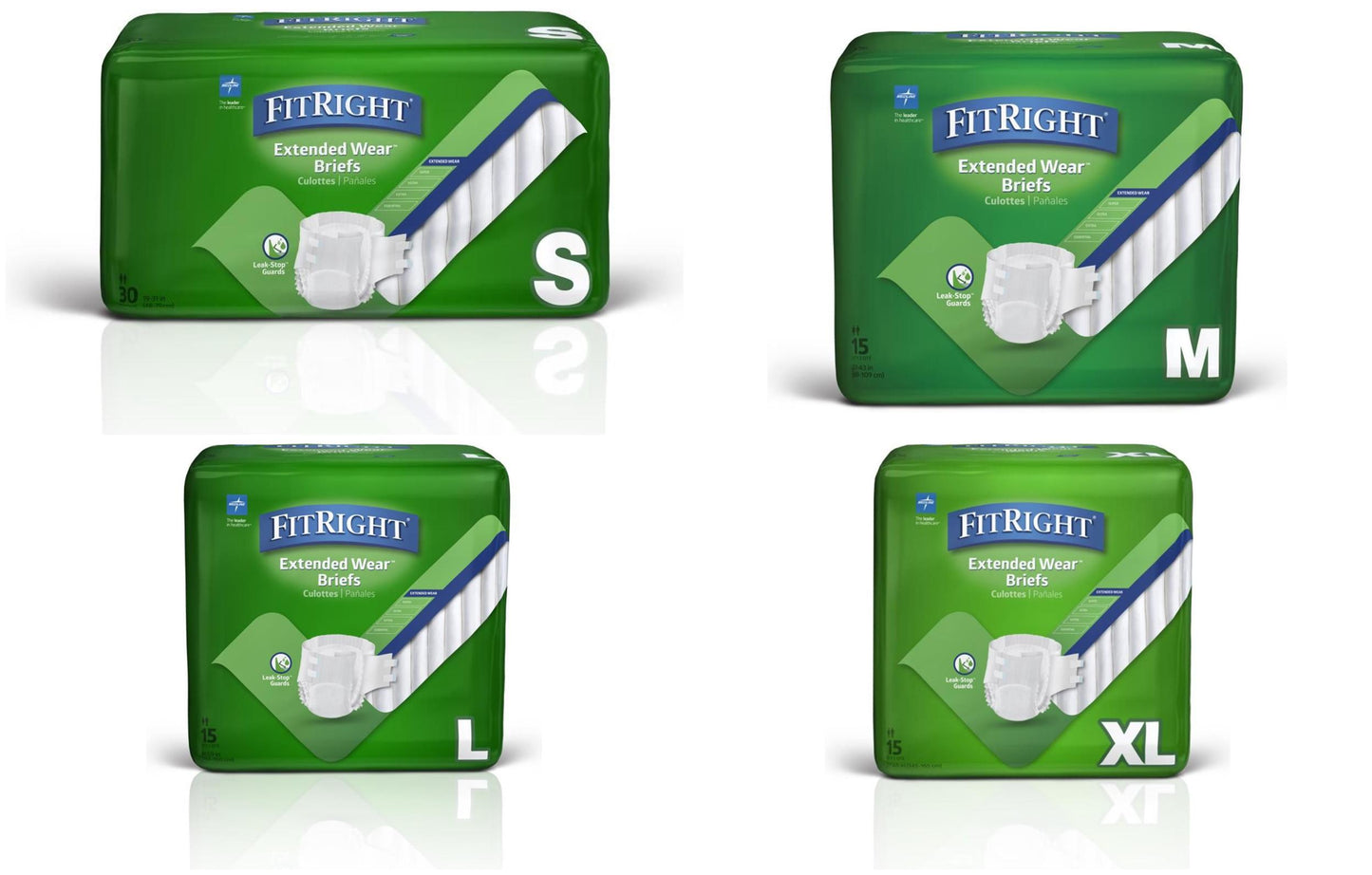 Medline Extended Wear High Absorbency Briefs