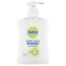 DETTOL 250mL SOFT ON SKIN LIQUID HAND WASH ALOE VERA