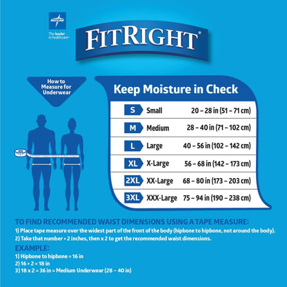Medline FitRight Bariatric Underwear