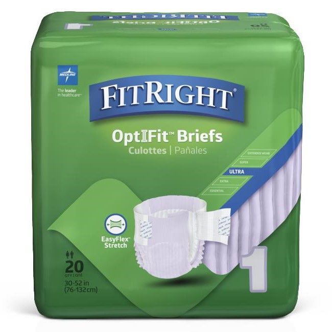 Medline FitRight OptiFit Stretch Ultra Briefs