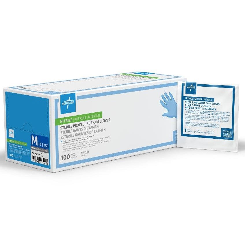 Medline Nitrile Sterile Gloves