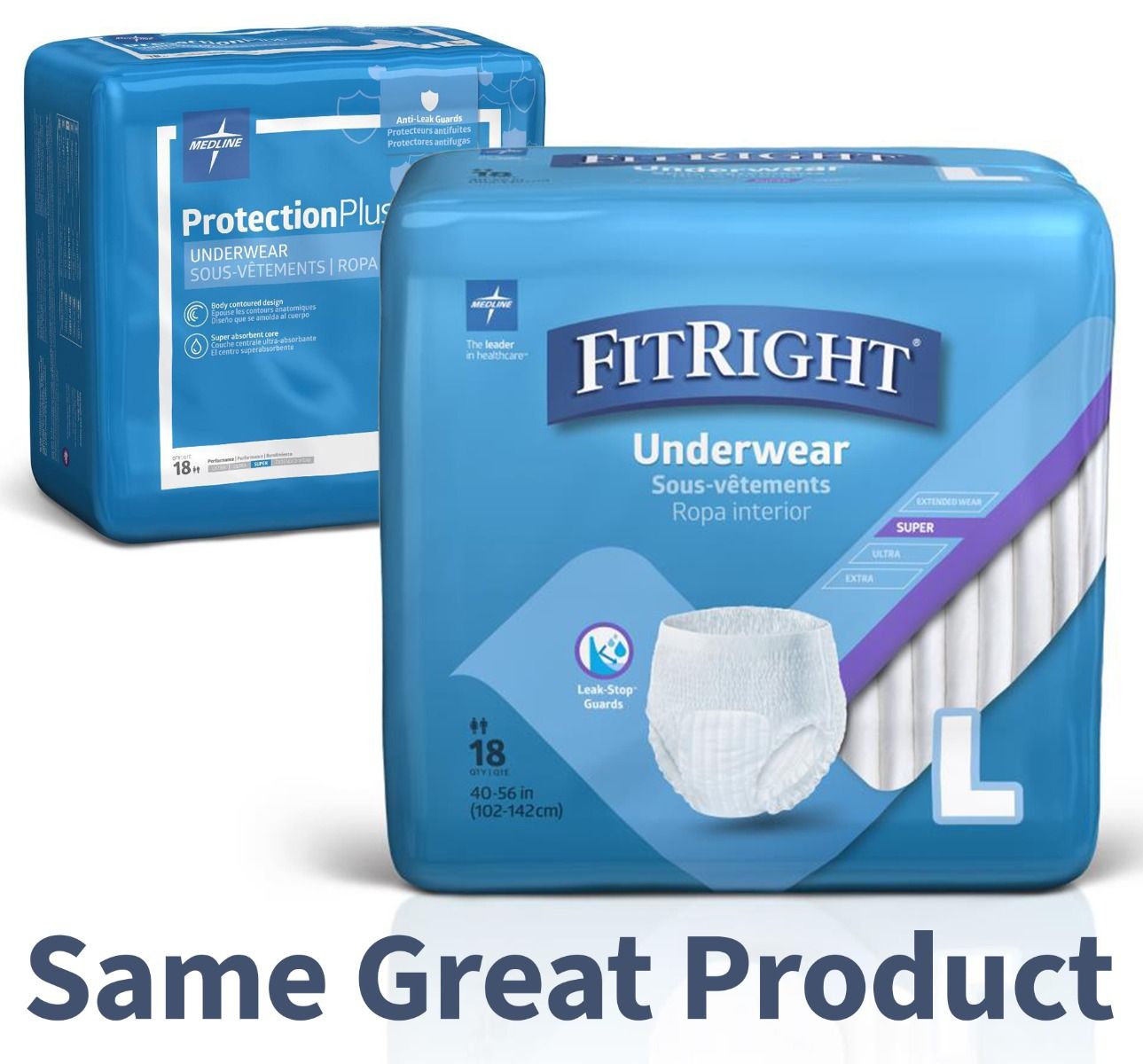 Medline FitRight Super Underwear