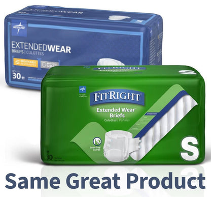 Medline Extended Wear High Absorbency Briefs