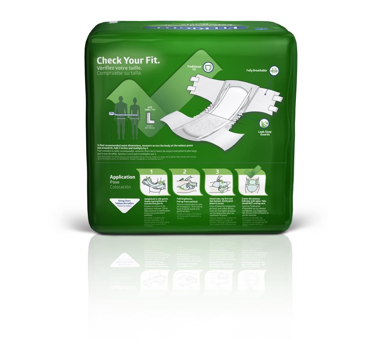 Medline Extended Wear High Absorbency Briefs