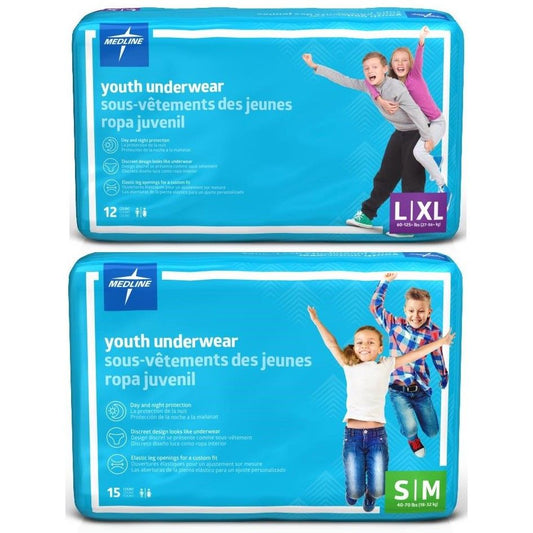 Medline DryTime Youth Underwear