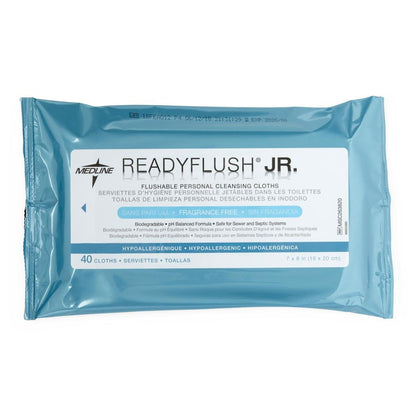 Medline ReadyFlush Jr Frag Free Flushable Wipes