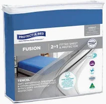 Protect a Bed Fusion TENCEL™ Flat Waterproof Sheets - Cobalt Single (45070)