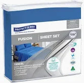 Protect a Bed Fusion TENCEL™ Fitted Waterproof Sheets - Cobalt Single (44070)