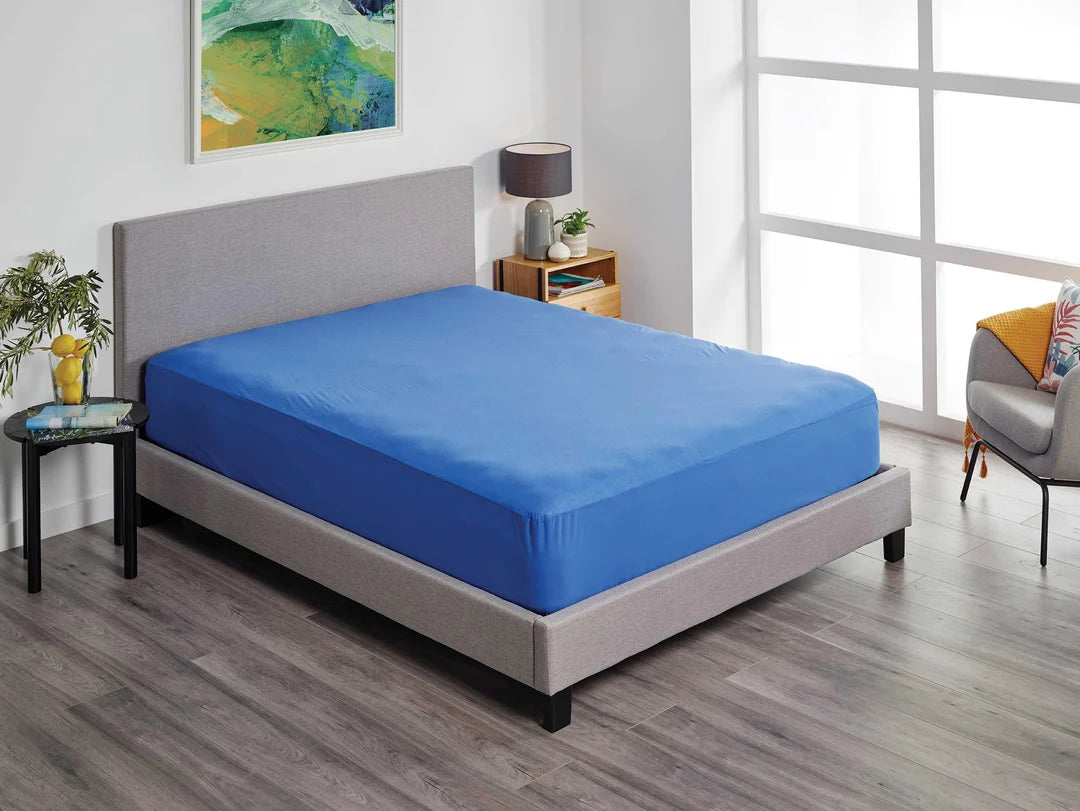 Protect a Bed Fusion Tencel Fitted Waterproof Sheets Cobalt