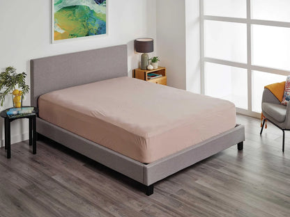 Protect a Bed Fusion Tencel Fitted Waterproof Sheets Latte