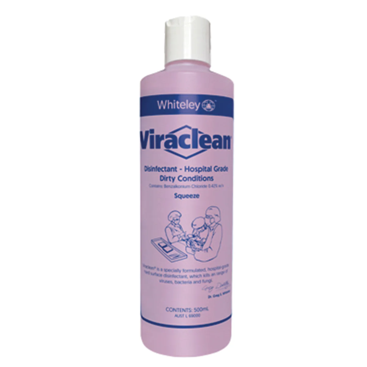 Viraclean Disinfectant 500ml Squeeze Bottle (Each)