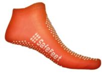 BareMed SOCKS SAFEFEET XL (12-15) PAIR NON-SLIP PAIR ORANGE XL 12-15 (Each)