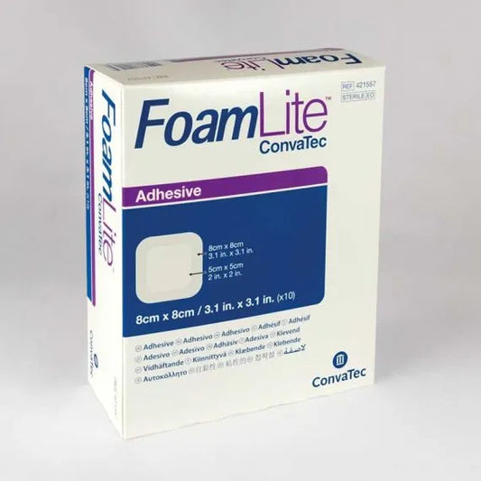 Convatec Foam Lite ADH 8cmx8cm (Box 10)